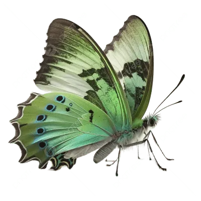 Фото Зеленой бабочки в высоком разрешении