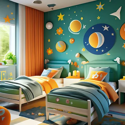 Фотография детской комнаты с возможностью выбора формата (JPG, PNG, WebP)