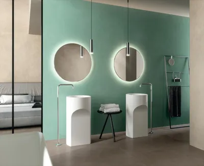 Зеленая плитка в ванной - фотографии с разными вариантами зонирования ванной комнаты