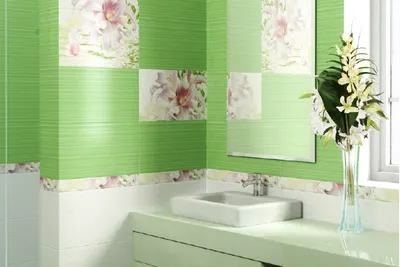 Зеленая плитка в ванной: создание уютной атмосферы