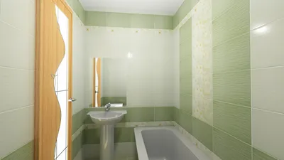 Зеленая плитка в ванной: воплощение природной эстетики