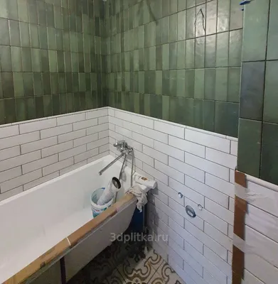 4K фотографии зеленой плитки в ванной