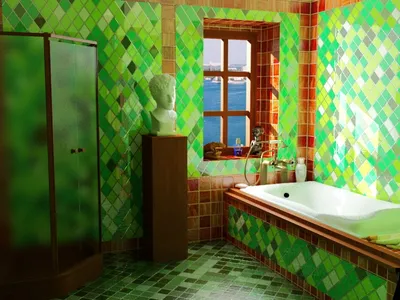 Фото Зеленой ванной комнаты: идеи для оформления