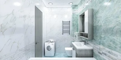 Зеленая ванная комната с приятной атмосферой: фото и идеи