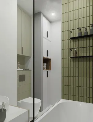 Зеленая ванная комната с экологичными материалами: фото и идеи