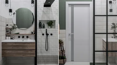 Full HD фото зеленой ванной комнаты