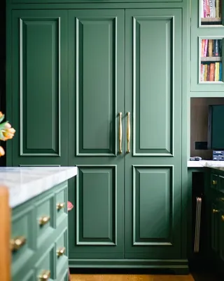 Зеленые стены на кухне: фото в хорошем качестве
