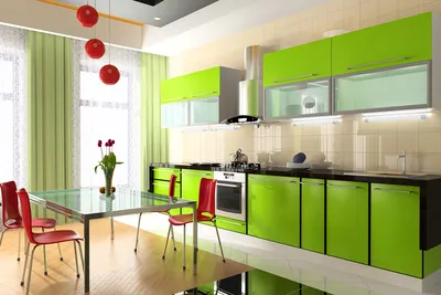 Фото Зеленые стены на кухне: скачать бесплатно в JPG, PNG, WebP