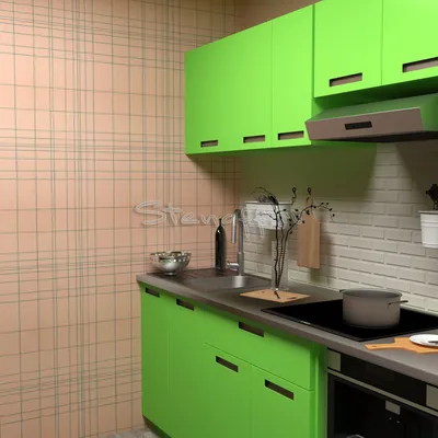 Фото Зеленые стены на кухне: качественные картинки