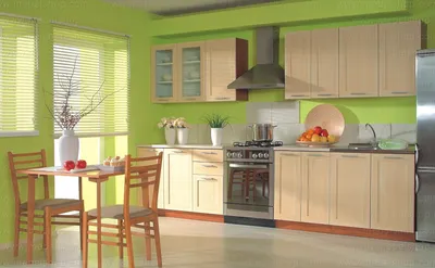 Освежающий взгляд: фотографии зеленых стен на кухне