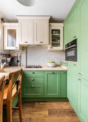 Зеленые стены на кухне: воплощение экологичности