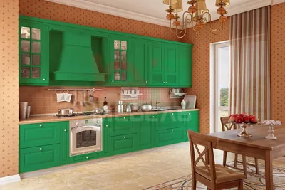 Зеленые стены на кухне: гармония с окружающим миром