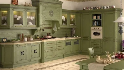 Оазис в доме: фотографии зеленых стен на кухне