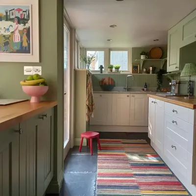 Живая эстетика: фото зеленых стен на кухне