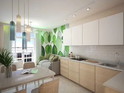Взгляд на зелень: фотографии зеленых стен на кухне