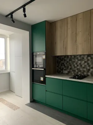 Зеленые стены на кухне: красивые фото и картинки