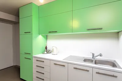 Фото кухни с зелеными стенами в формате jpg