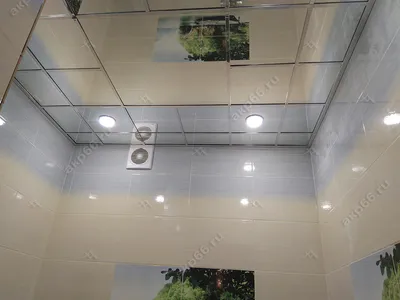 Фото зеркальных потолков для ванной комнаты