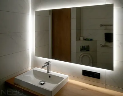 Фото зеркала над ванной, которое станет центром внимания