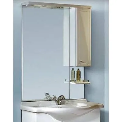 Идеи для дизайна ванной комнаты: зеркало шкаф в фокусе внимания