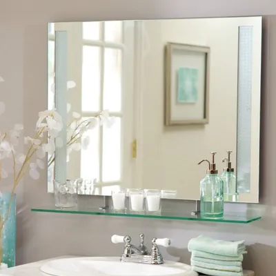 HD фото зеркала в маленькую ванную
