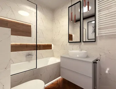 Фото зеркала в маленькую ванную в формате HD