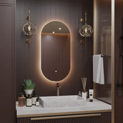 Full HD изображение зеркала в ванной