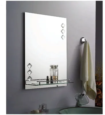 Фото зеркала в ванную с полкой - скачать бесплатно в формате WebP