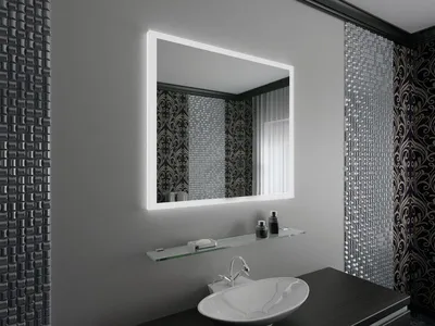 Фото зеркала в ванную с полкой: стильный акцент в вашей ванной комнате