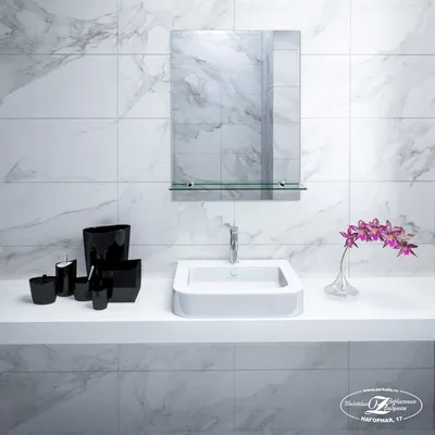 Уникальное зеркало в ванную с полкой: функциональность и стиль в одном решении