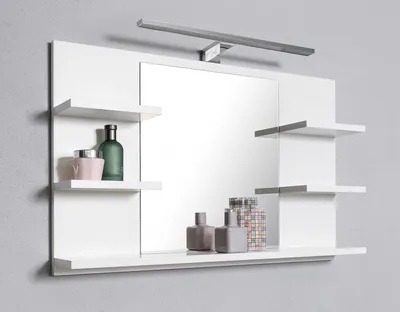 Уникальное зеркало в ванную с полкой: идеальное решение для хранения вещей
