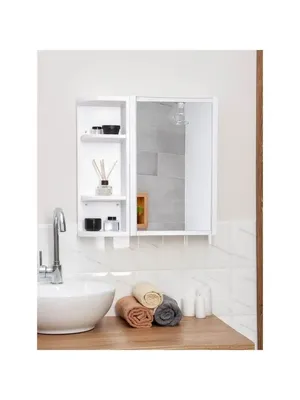 Картинка зеркала в ванной с полкой