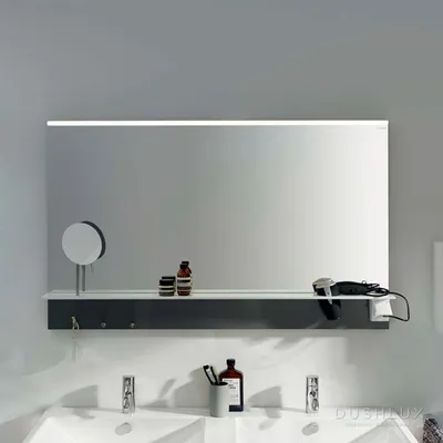 Зеркало в ванную с полочкой - выберите размер изображения