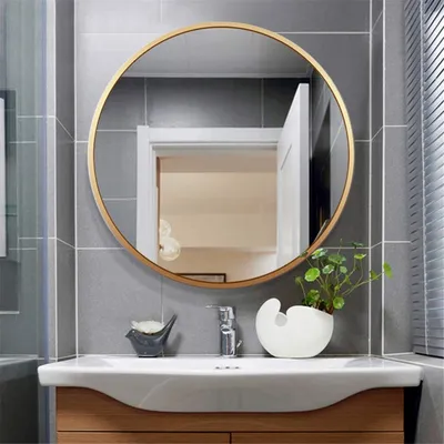 Стильное зеркало с полочкой для ванной: удобство и эстетика