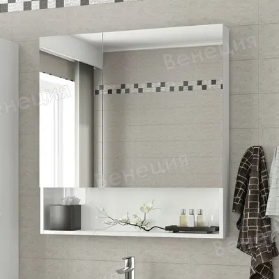 Уникальное зеркало с полочкой для ванной: хранение и стиль в одном флаконе