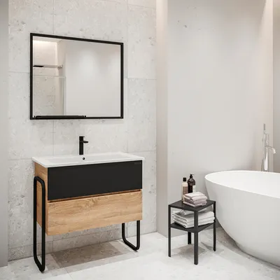 Эстетичное зеркало с полочкой для ванной комнаты: идеальное решение для хранения