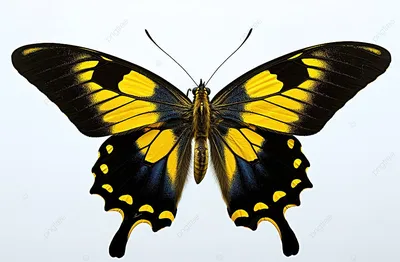 Желтые бабочки в естественной среде обитания