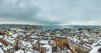 Живописная Зимняя Женева: Фото в JPG, PNG, WebP