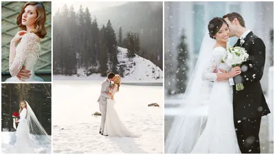 Ледяной фотопортрет: Жених и Невеста зимой