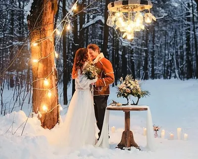 Магия зимней свадьбы: Фотографии счастливого момента