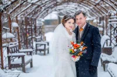 Зимний фотоальбом любви: Жених и Невеста