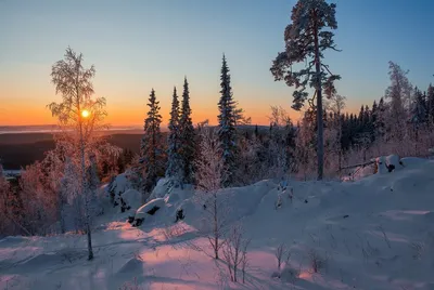 Зимние моменты на Урале: Фотография высокого качества в формате PNG