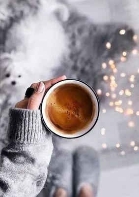 Фотография Зимнего утра: Кофе в PNG формате