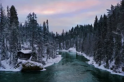 Зимний феерический момент: Фотографии Финляндии в JPG, PNG, WebP