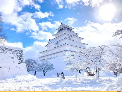 Великолепные зимние виды в Японии: Отличное качество