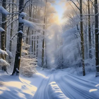 Новое фото зимнего леса: скачайте в HD качестве