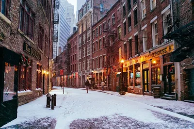 Изображения Зимы в Нью-Йорке: Заснеженные пейзажи города