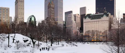 Фото Зимы в Нью-Йорке: Зимние фонтаны и архитектура