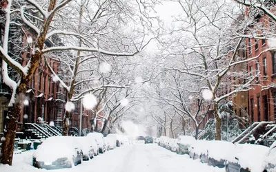 Зима в Нью-Йорке в JPG: Волшебство заснеженных улиц