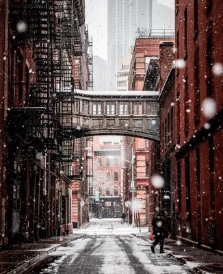 Картинки Зимы в Нью-Йорке: Очарование зимнего города